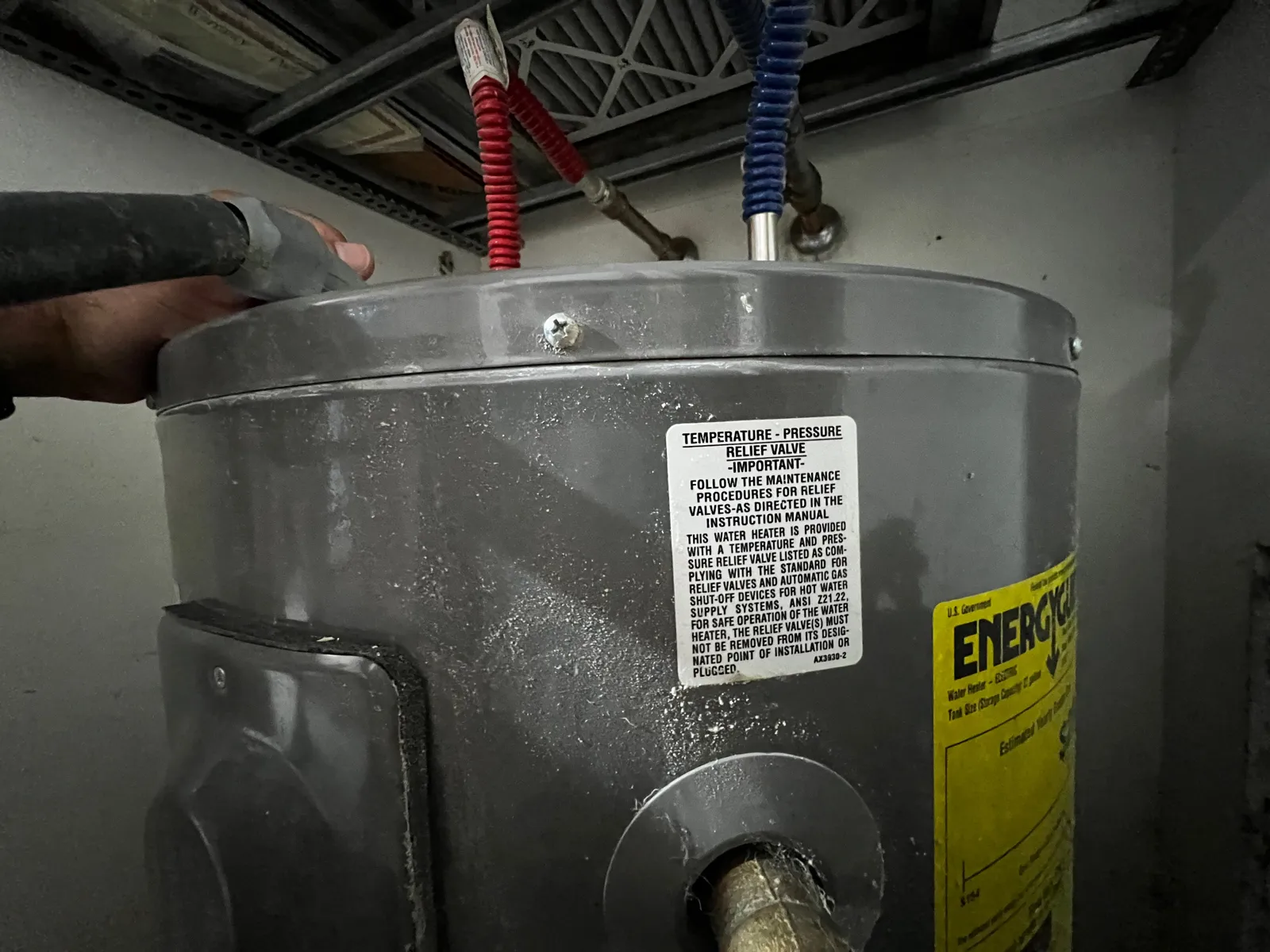 Water heater relief valve